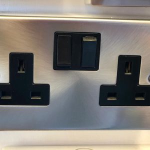 twin socket chrome