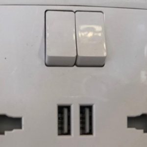 Twin Socket with USB Alpha