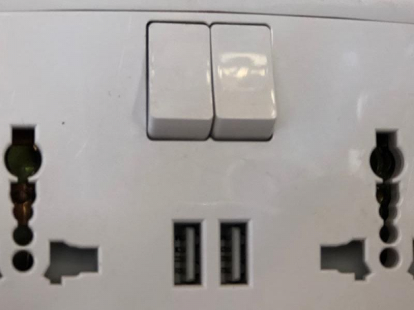 Twin Socket with USB Alpha